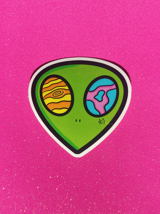 Other Worldly Eyes Glossy Sticker