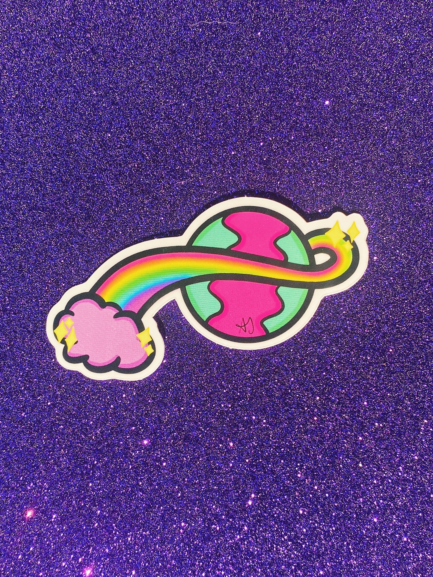 Wrapped Rainbow Glossy Sticker