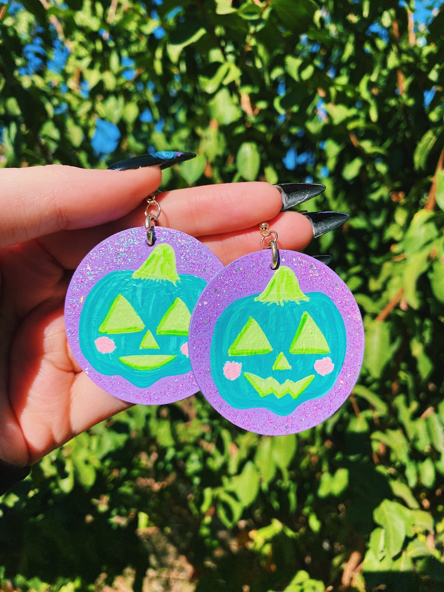 Pastel Pumpkin Earrings