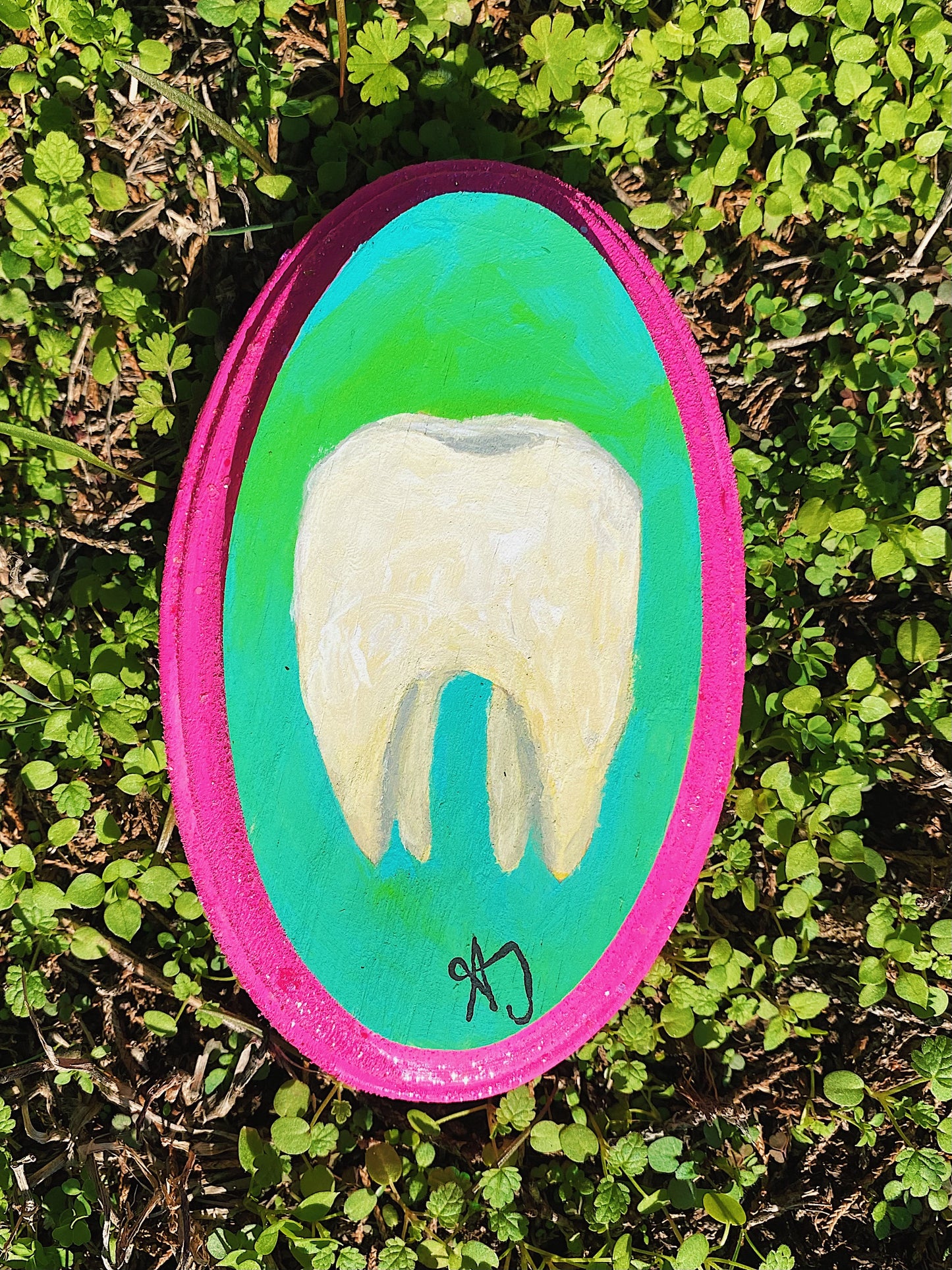 Trippy Teeth Acrylic Paintings