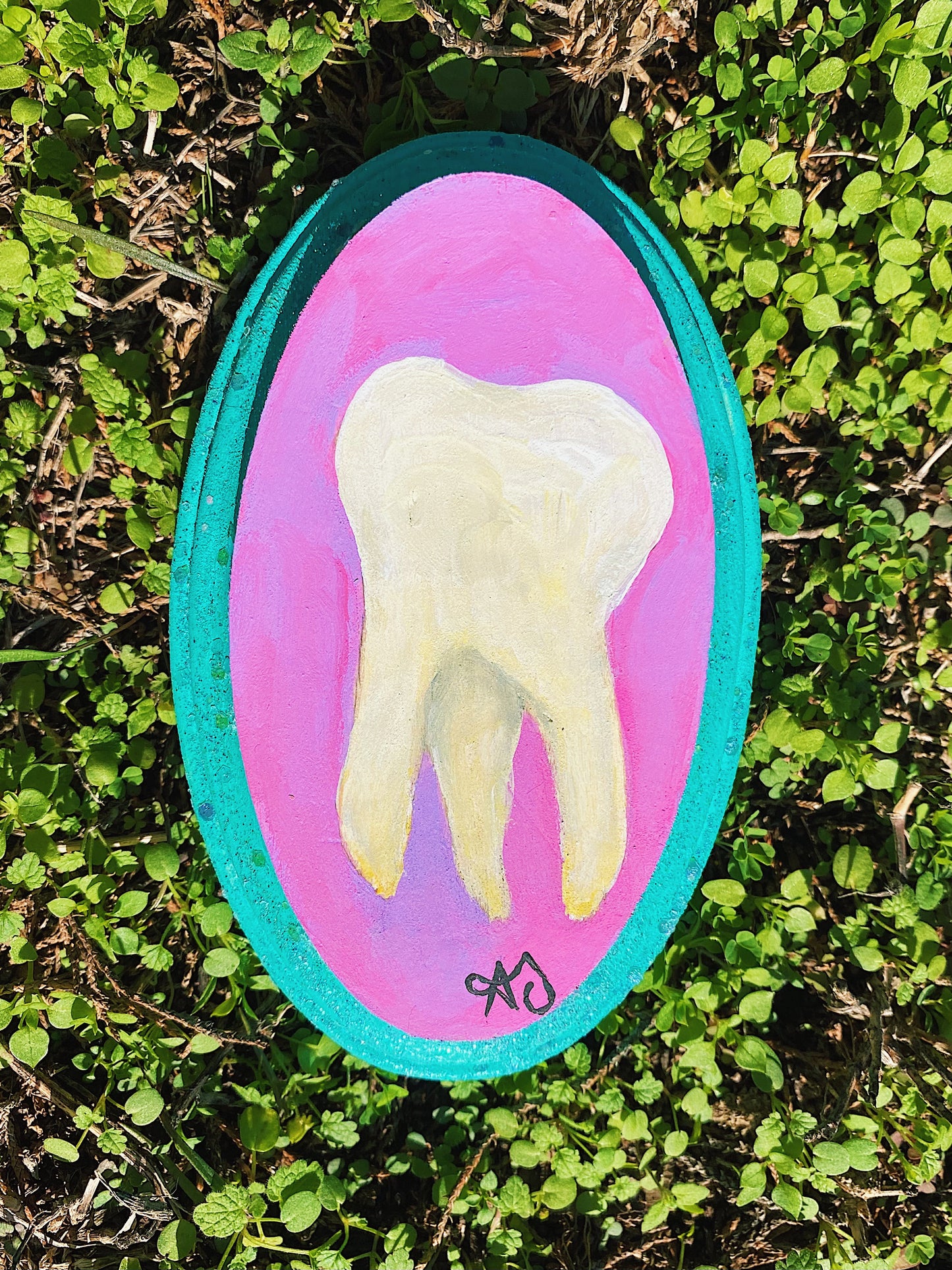 Trippy Teeth Acrylic Paintings